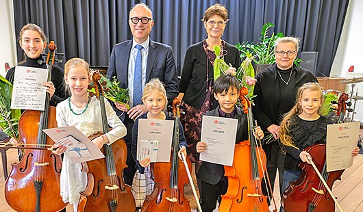 Strahlende Gesichter beim Oberhausener Preisträgerkonzert des Regionalwettbewerbs Jugend musiziert