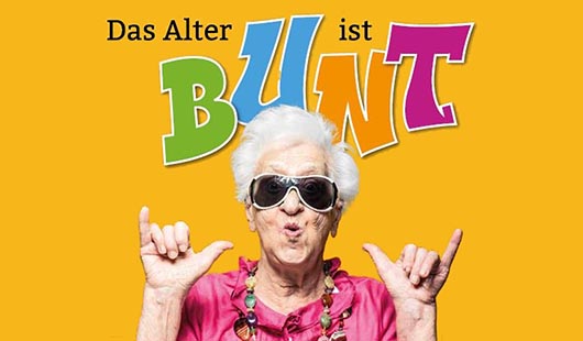 Plakatmotiv Das Alter ist bunt