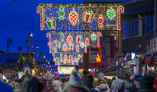 Weihnachtsmarkt an der Promenade