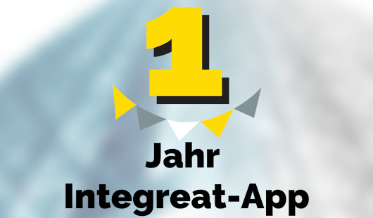 Die Integreat -App feiert einjähriges Bestehen in Oberhausen. Grafik: Integreat