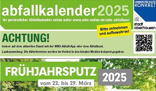 Abfallkalender 2025 ab sofort verfügbar