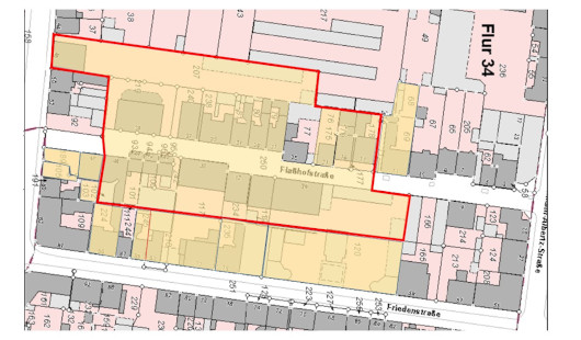 Lageplan der Flaßhofstraße
