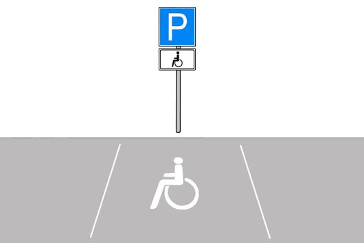 Behinderten-Parkplatz