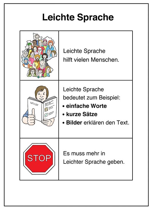 Seite mit Leichter Sprache