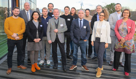 Vertreterinnen undVertreter der teilnehmenden Unternehmen auf dem Ökoprofit-Treffen am Donnerstag. (Foto: Stadt Oberhausen/Tom Thöne)