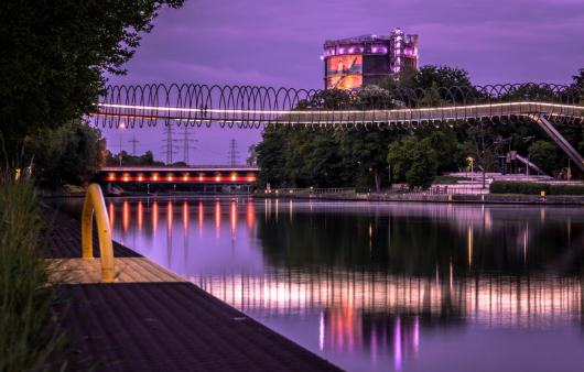 Gasometer am Rhein-Herne-Kanal (Foto: Stadt Oberhausen/Tom Thöne)